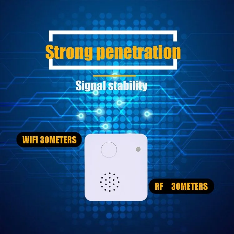Smart Doorbell Wireless WiFi Ring Camera Smartphone Control Door Bell - US Plug