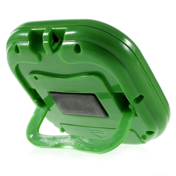 Large Screen LCD Display Electronic Digits Timer Alarm Clock with Stand - Green