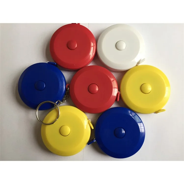 2Pcs/Set 1.5M Portable Retractable Ruler Tape Measure Sewing Tailor Dieting Tapeline Ruler