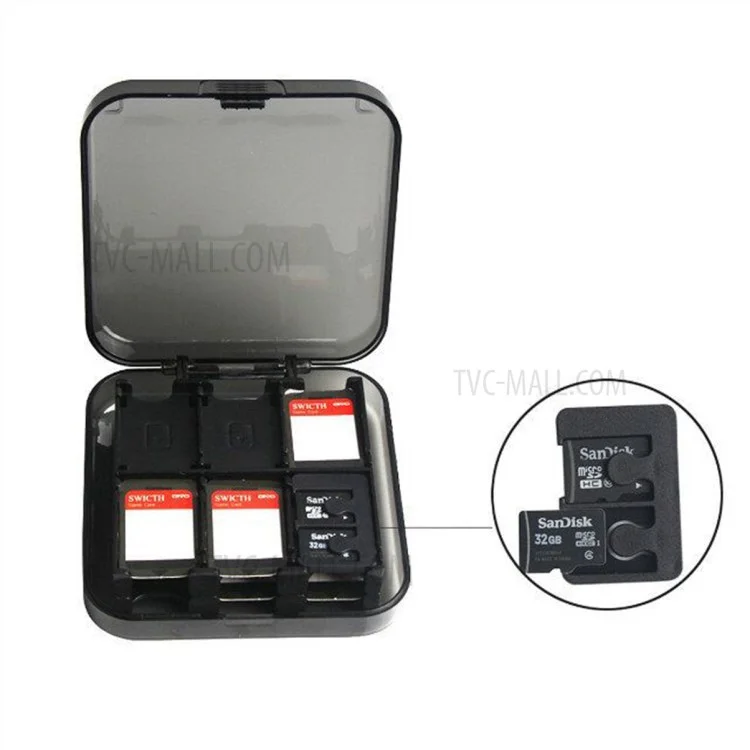 24-Slot Plastic Momery Game Cards Holder Storage Box for Nintendo Switch