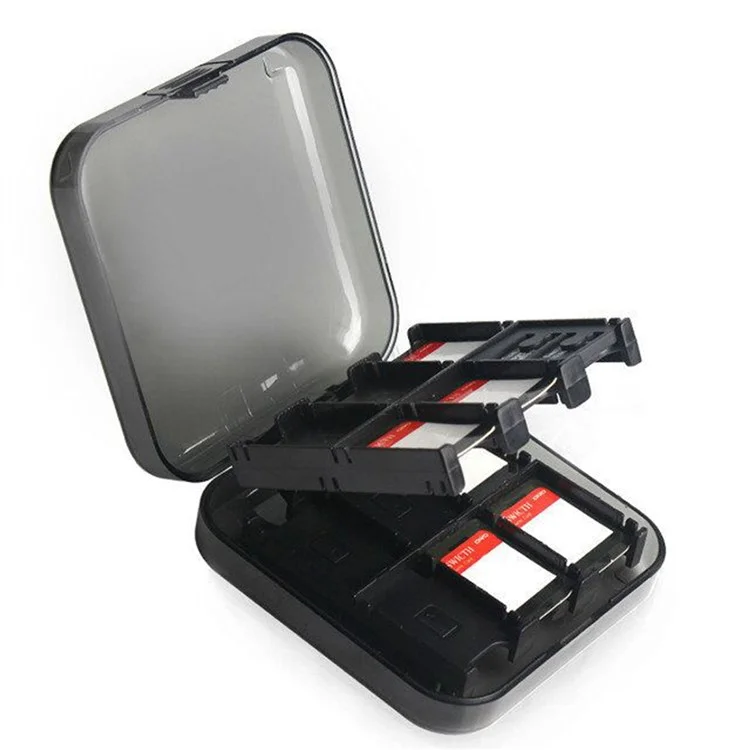 24-Slot Plastic Momery Game Cards Holder Storage Box for Nintendo Switch