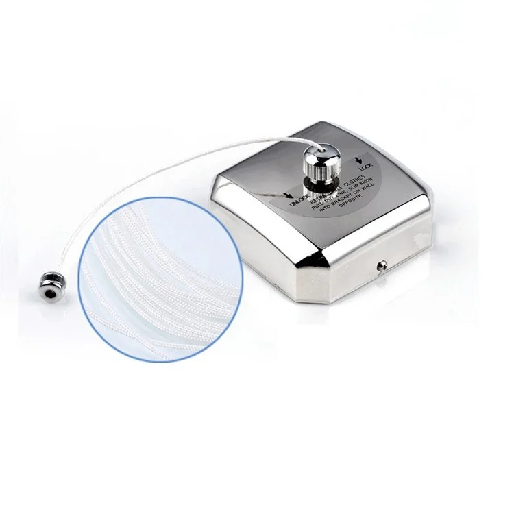 Clothesline Retractable and Adjustable Stainless Steel Clothes Line with Pulley