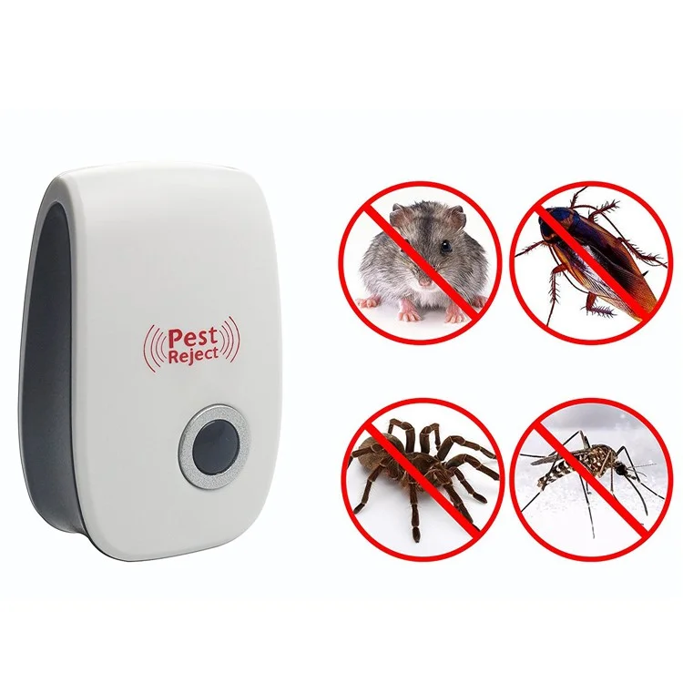 4Pcs Ultrasonic Pest Repeller Humane Mice Control Newest Electronic Insect Repellent - EU Plug