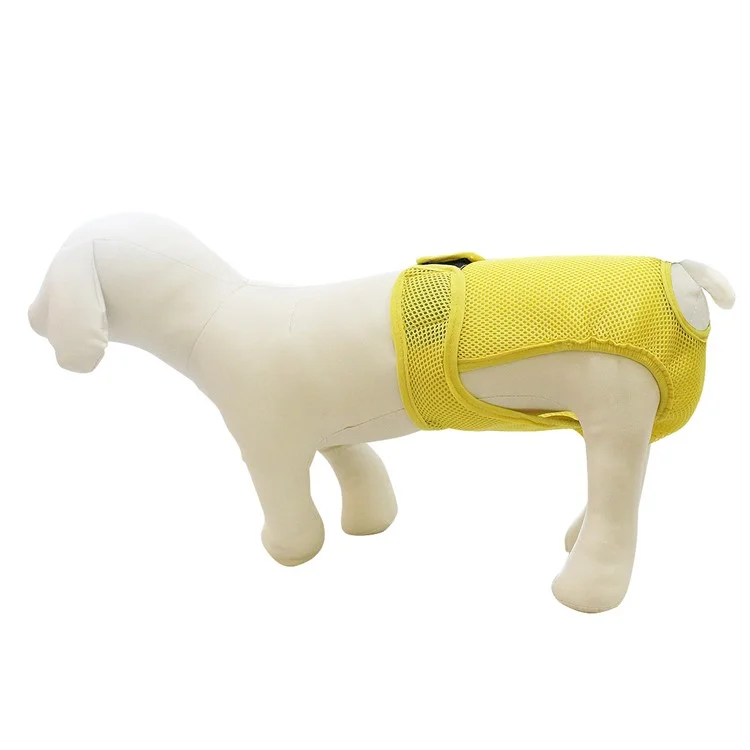 4PCS/Lot Washable Reusable Breathable Mesh Dog Diapers Sanitary Physical Pants, Size: M