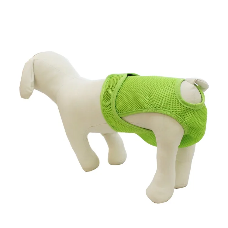 4PCS/Lot Washable Reusable Breathable Mesh Dog Diapers Sanitary Physical Pants, Size: M