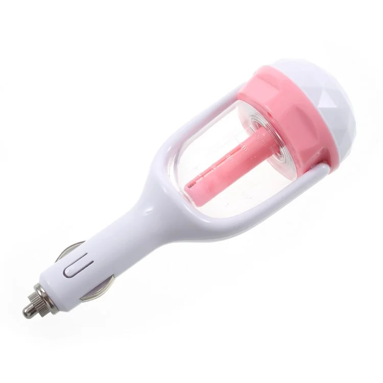 USB Car Charger Aromatherapy Humidifier Air Purifier - Pink