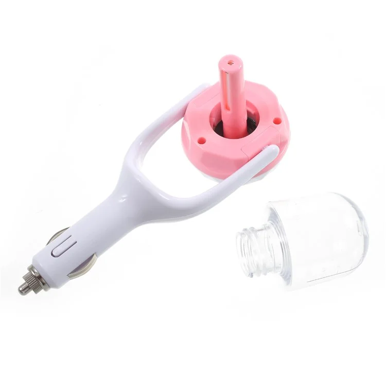 USB Car Charger Aromatherapy Humidifier Air Purifier - Pink