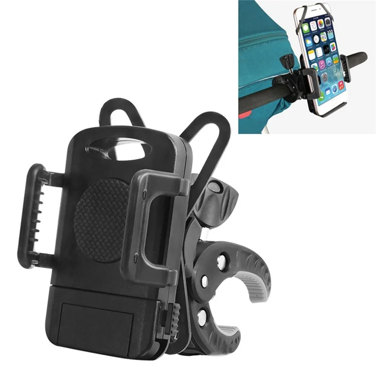 Baby Stroller Cell Phone Bracket Smartphone Holder Stand, Width: 46-90mm