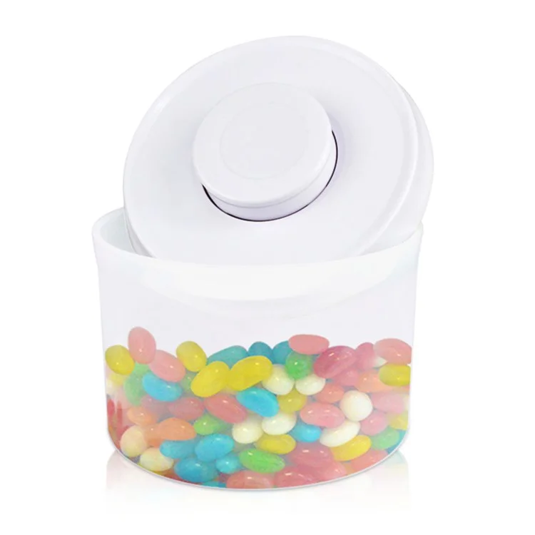 800ML Round Sealed Food Container Box Canister with Press Button (AK-800-BPY-C)
