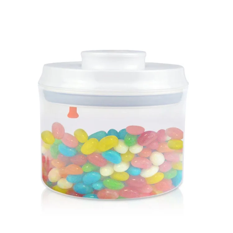 800ML Round Sealed Food Container Box Canister with Press Button (AK-800-BPY-C)