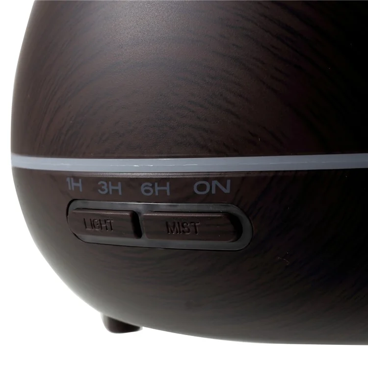 FD32 300ml Air Humidifier Essential Oil Lamp Aromatherapy Electric Aroma Diffuser - Coffee / EU Plug