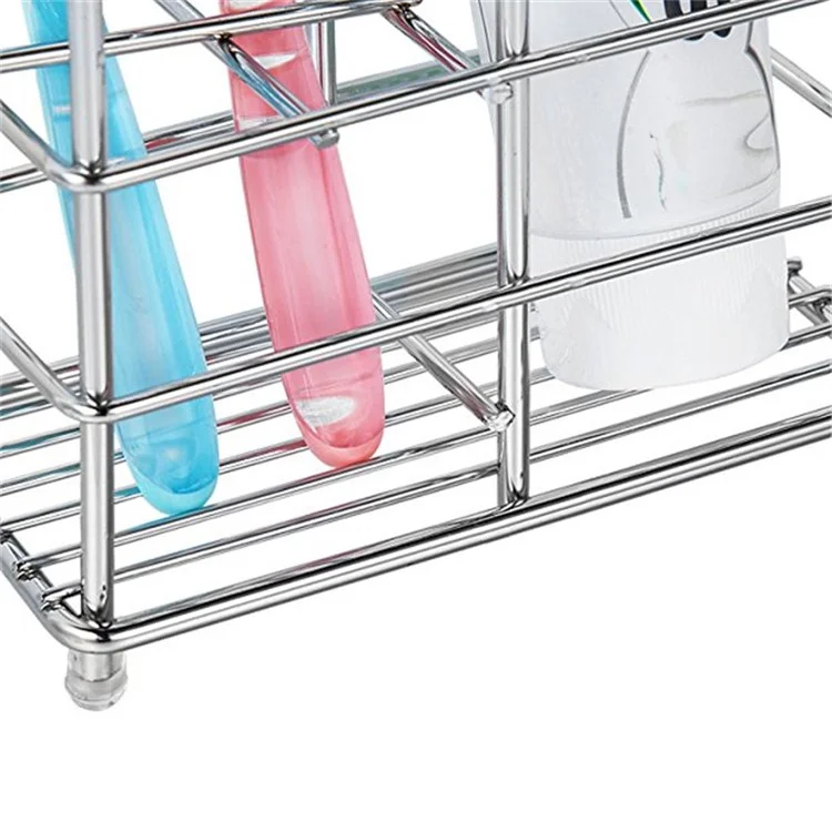 304 Stainless Steel Toothbrush Holder Toothpaste Razor Stand Bathroom Organizer