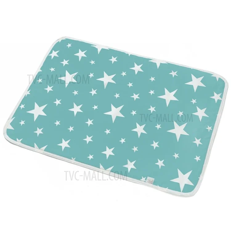 Star Pattern Infant Waterproof Urine Mat Cover Burp Changing Pad Protector, Size: 80 x 110cm