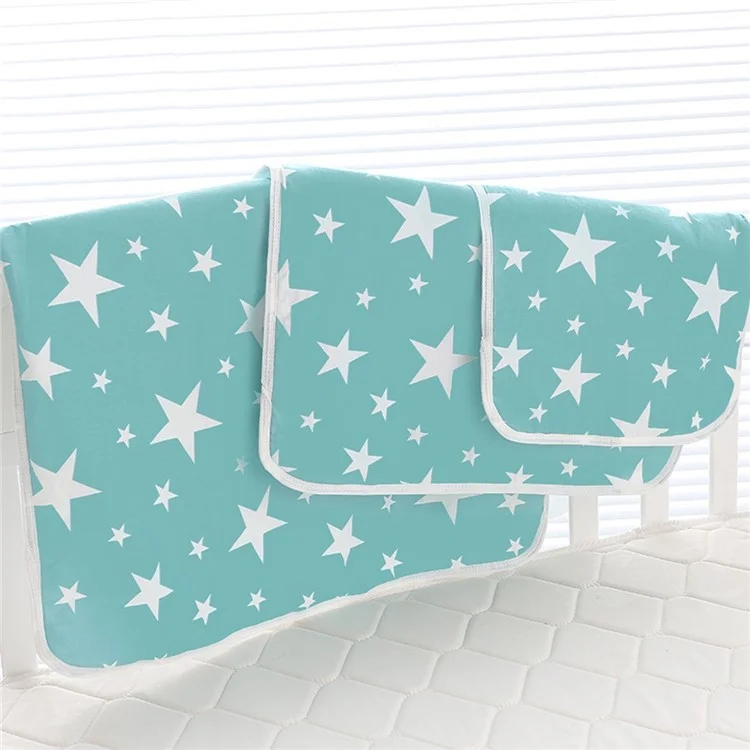 Star Pattern Infant Waterproof Urine Mat Cover Burp Changing Pad Protector, Size: 80 x 110cm