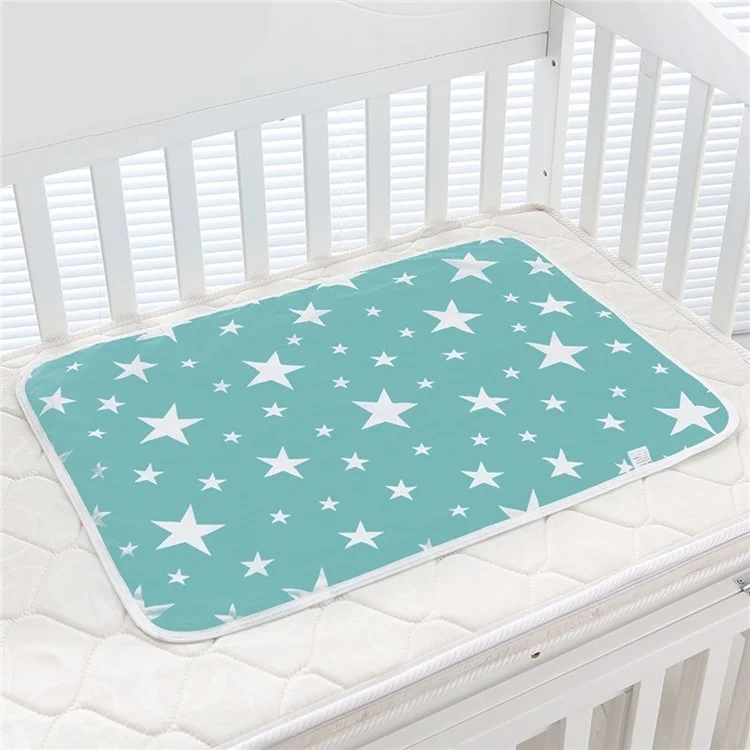 Star Pattern Infant Waterproof Urine Mat Cover Burp Changing Pad Protector, Size: 80 x 110cm