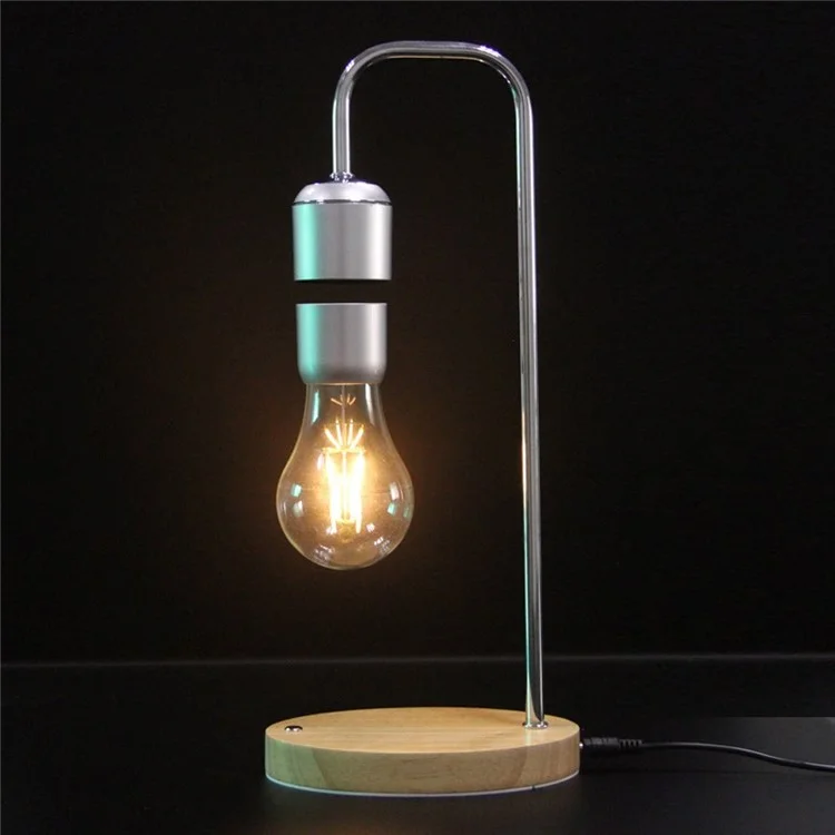 Magnetic Levitating Floating Bulb Desk Lamp Room Decor Night Light - EU Plug
