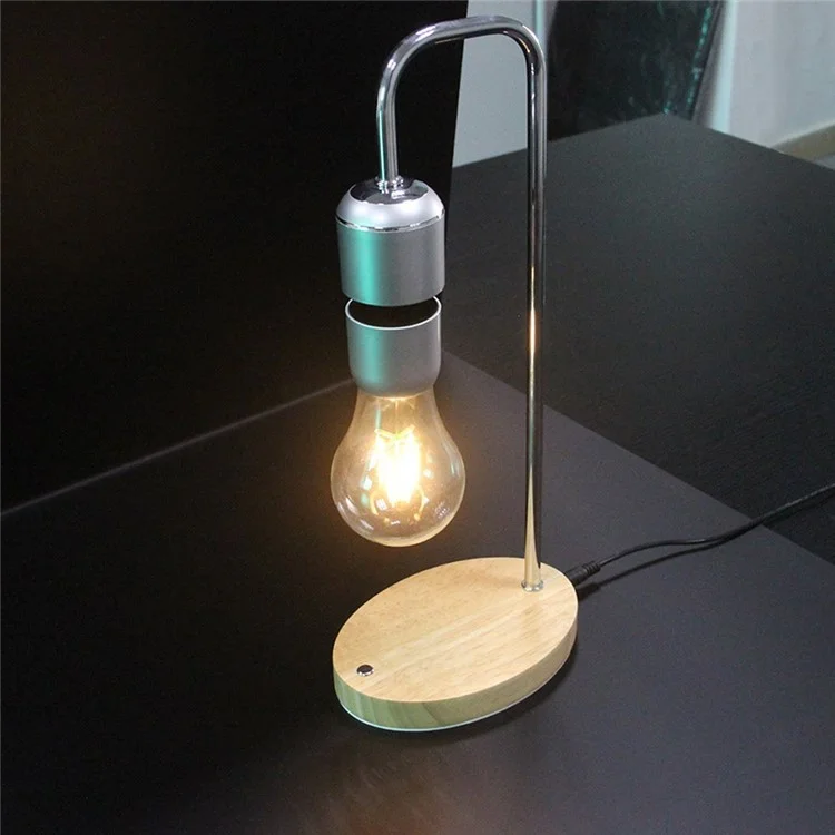 Magnetic Levitating Floating Bulb Desk Lamp Room Decor Night Light - EU Plug