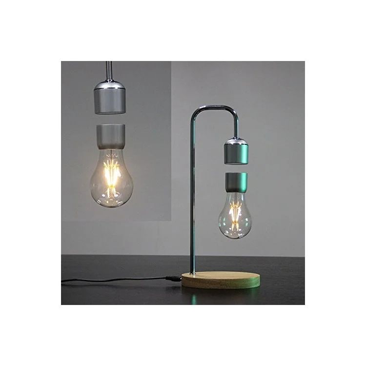 Magnetic Levitating Floating Bulb Desk Lamp Room Decor Night Light - EU Plug