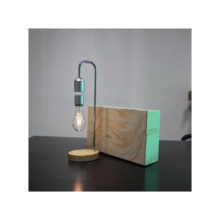 Magnetic Levitating Floating Bulb Desk Lamp Room Decor Night Light - EU Plug
