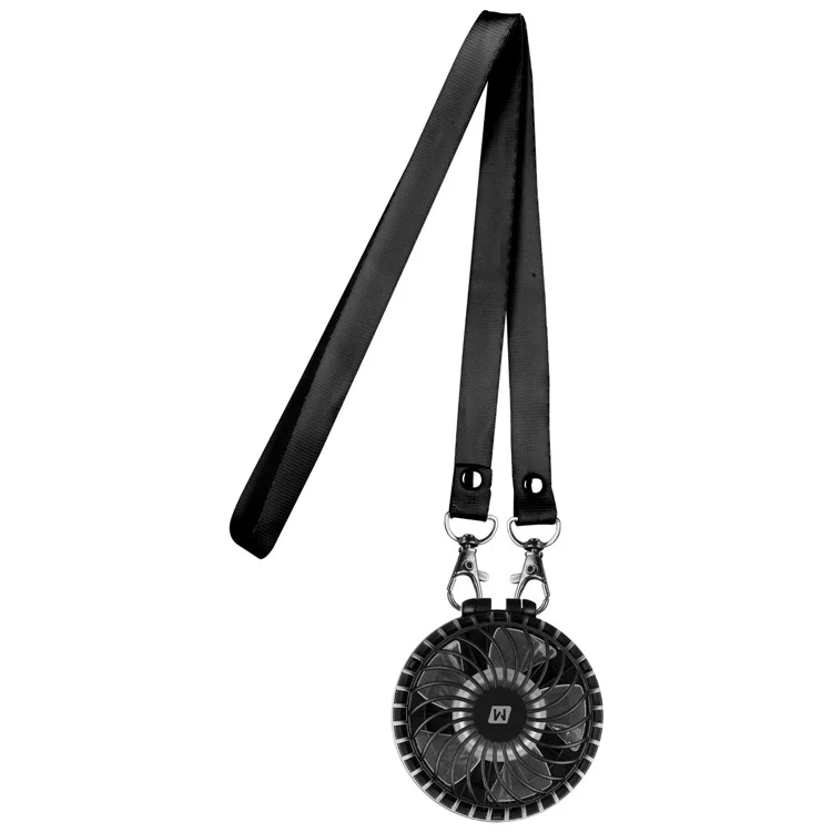MOMAX iFan 2 Portable Mirror Handheld Rechargeable 180 Degree Rotary Fan - Black