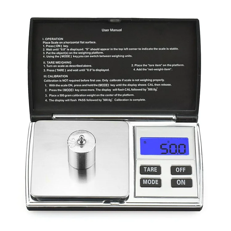 100g/0.01g Stainless Steel High Precision Digital LCD Display Scale