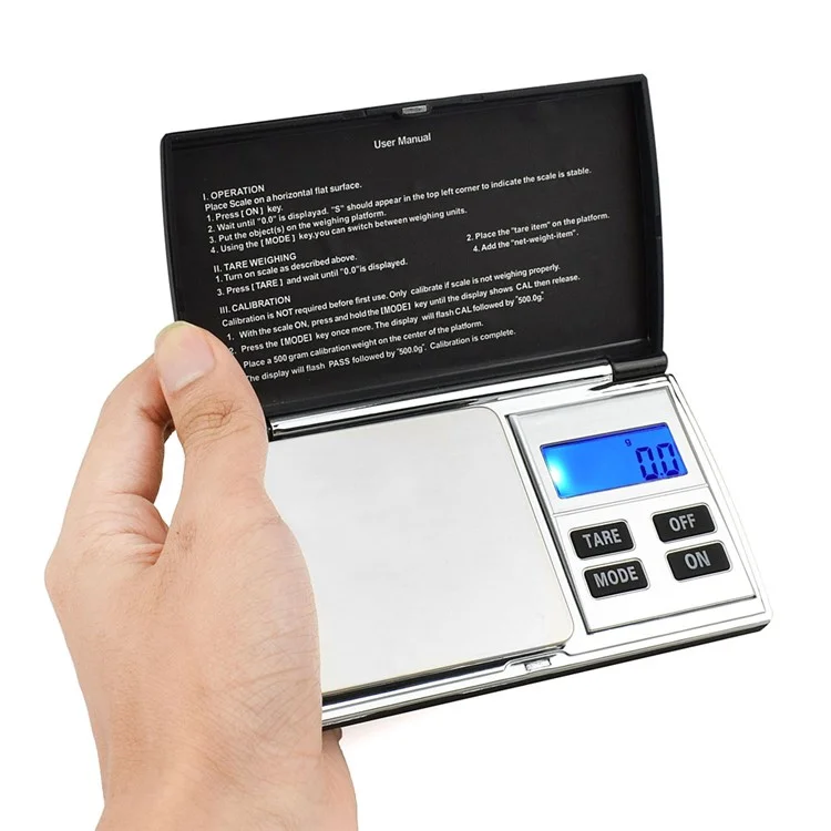 100g/0.01g Stainless Steel High Precision Digital LCD Display Scale