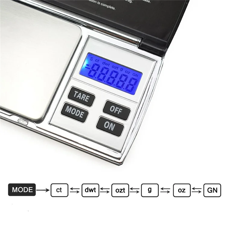 100g/0.01g Stainless Steel High Precision Digital LCD Display Scale