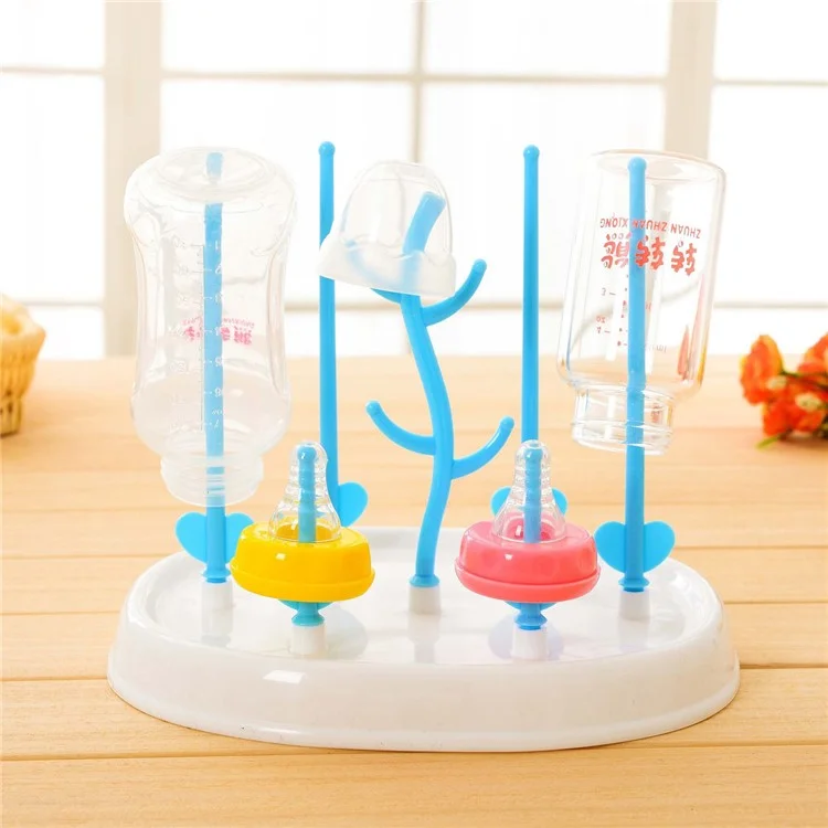 Tree Shape Baby Bottle Drying Rack Detachable Milk Bottles Dryer Drainer Storage Rack