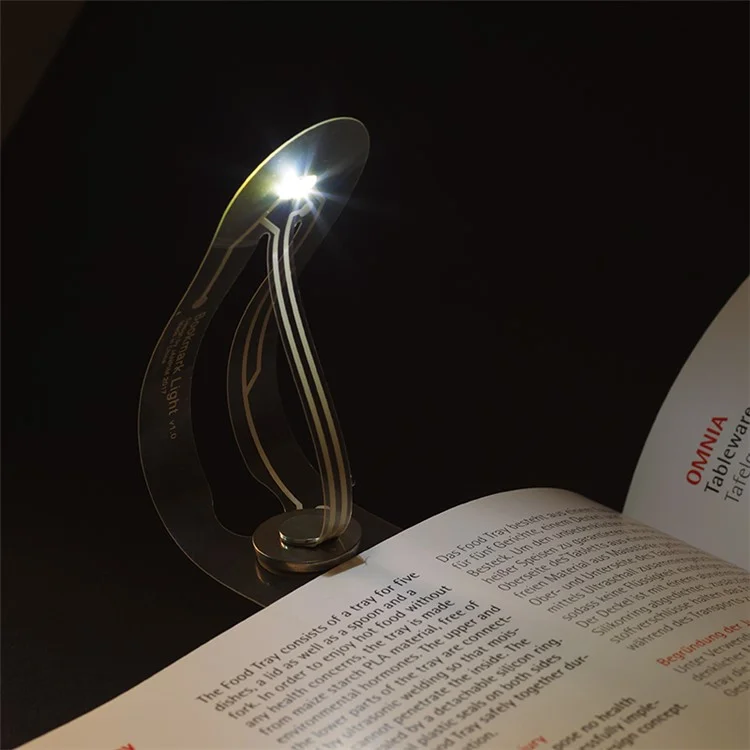 Livre LED Ultra-mince Light Light Lampe Mini Bookmark Light