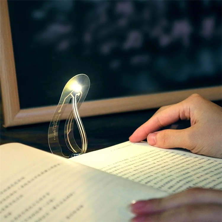 Livre LED Ultra-mince Light Light Lampe Mini Bookmark Light