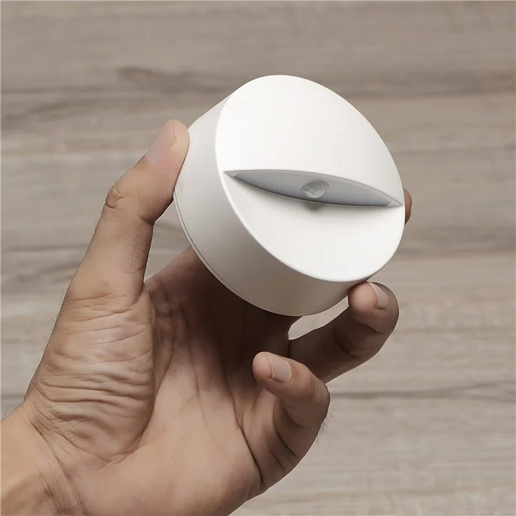 Round Shape 6-LED Motion Activated PIR Sensing Light Wall Lamp - White Light