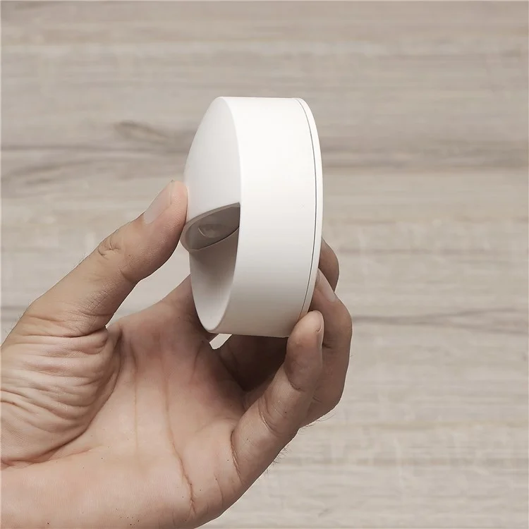 Round Shape 6-LED Motion Activated PIR Sensing Light Wall Lamp - White Light