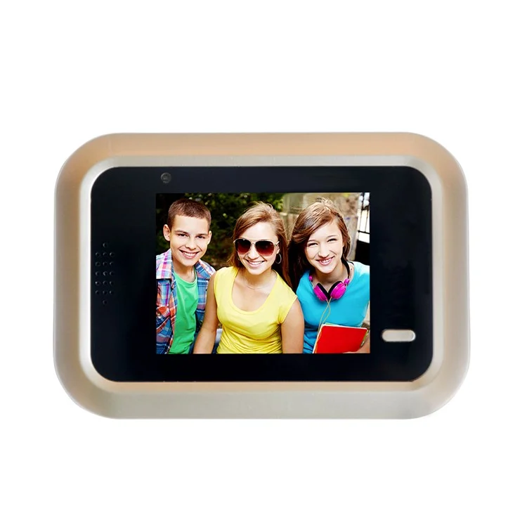 X5 2.4'' LCD Screen Digital Peephole Viewer Monitor with HD IR Camera for Home Security (Powered by Li-ion Battery)