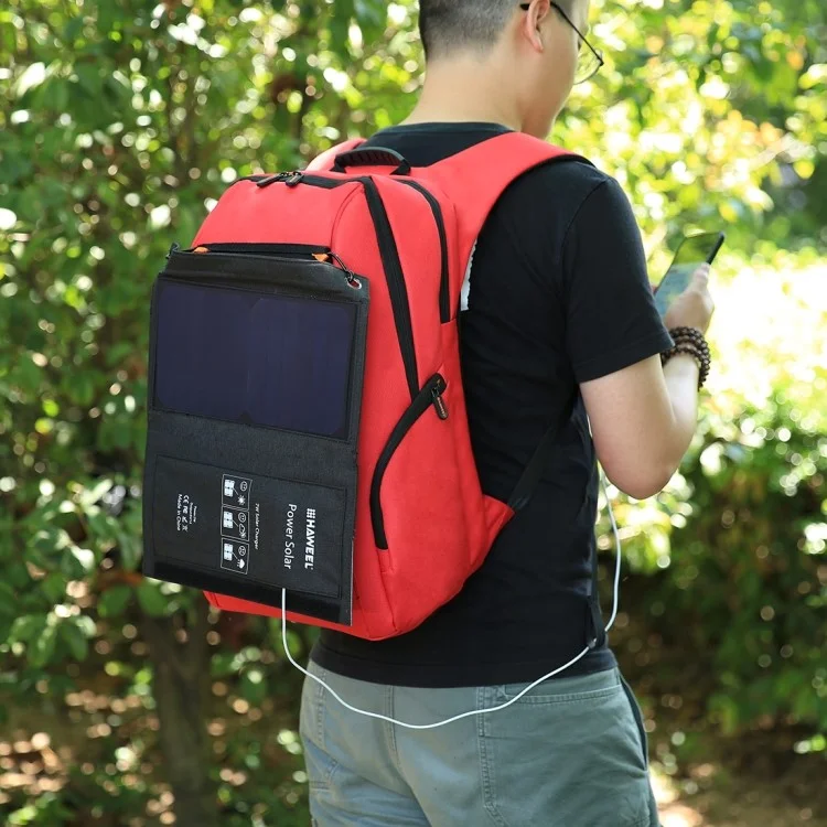 HAWEEL HWL2701 7W Solar Power Foldable Mini Waterproof Solar Charger with 5V USB Port