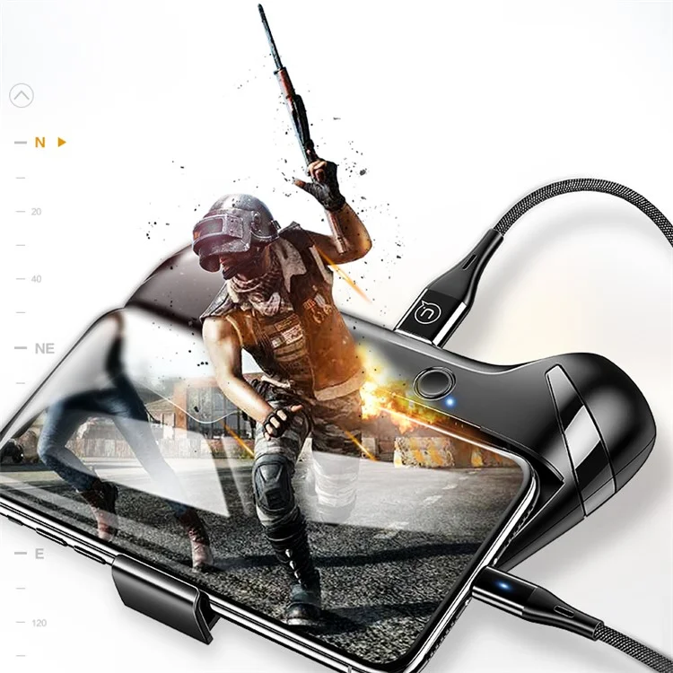 USAMS US-ZJ037 Multifunctional 1200mAh Power Bank Dual Fans Dissipate-heat Phone Game Joypad Controller