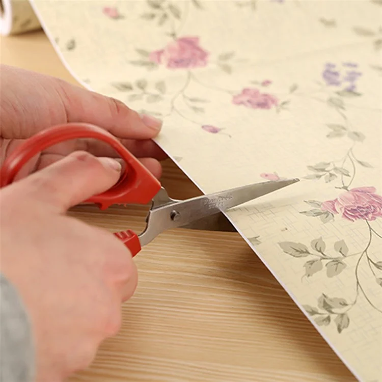 Drawer Liner Removable Self-adhensive Contact Paper Kitchen Oil Sticker Waterproof Cabinets Shelf Sticker - Elegant Purple Peony
