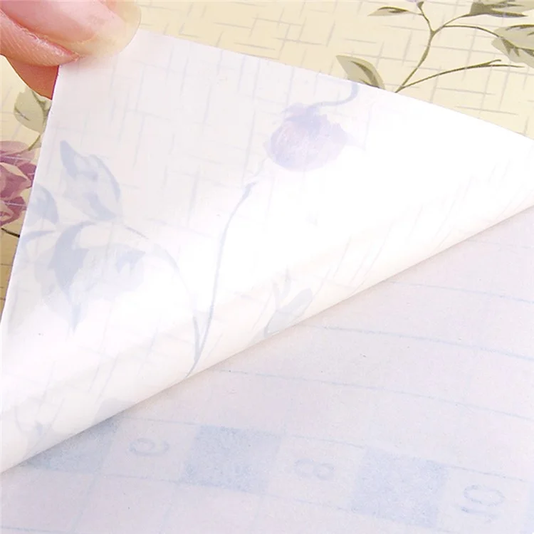 Drawer Liner Removable Self-adhensive Contact Paper Kitchen Oil Sticker Waterproof Cabinets Shelf Sticker - Elegant Purple Peony