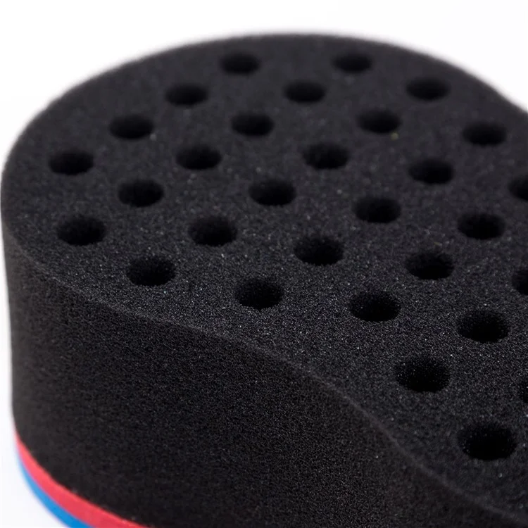 Wave Barber Hair Brush Sponge for Dreads Afro Twist Curl Coil - Blue