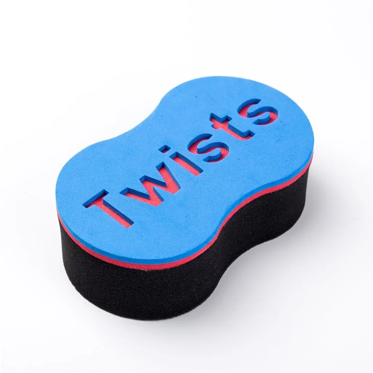 Wave Barber Hair Brush Sponge for Dreads Afro Twist Curl Coil - Blue