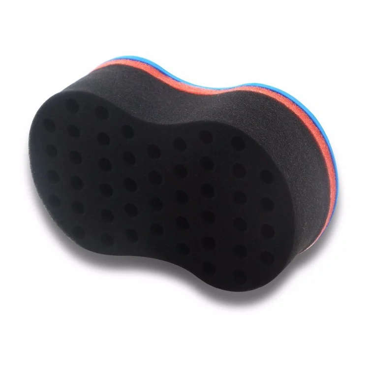 Wave Barber Hair Brush Sponge for Dreads Afro Twist Curl Coil - Blue