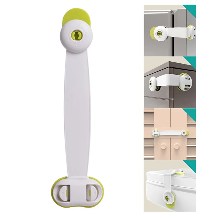 5Pcs/Set Drawer Door Cabinet Cupboard Child Safety Locks Security Protective Locks - Green