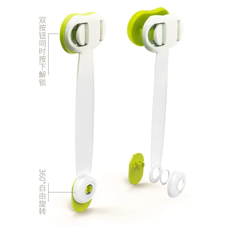 5Pcs/Set Drawer Door Cabinet Cupboard Child Safety Locks Security Protective Locks - Green