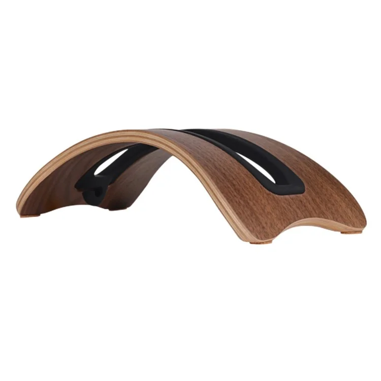 Natural Wood Lightweight Laptop Stand Holder for MacBook Air / Pro iPad Notebook Computer - Walnut / Hole Width: 1.8cm