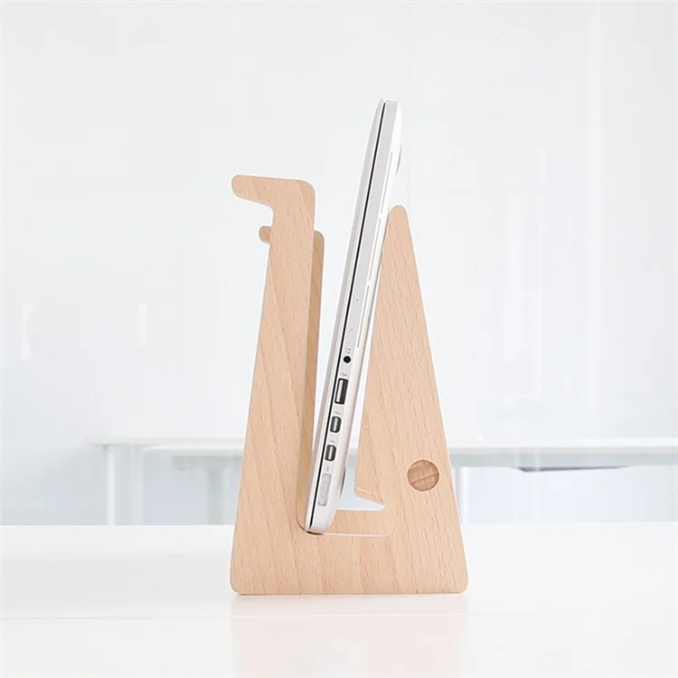 Creative Handicrafts Durable Solid Wood Laptop Stand Desktop Mount - Size: Small