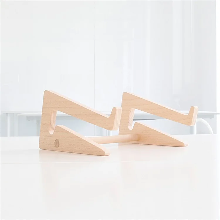 Creative Handicrafts Durable Solid Wood Laptop Stand Desktop Mount - Size: Small