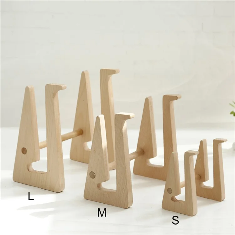 Creative Handicrafts Durable Solid Wood Laptop Stand Desktop Mount - Size: Small
