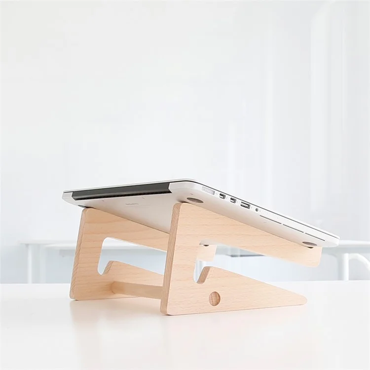 Creative Handicrafts Durable Real Wood Desktop Laptop Stand - Size: Medium