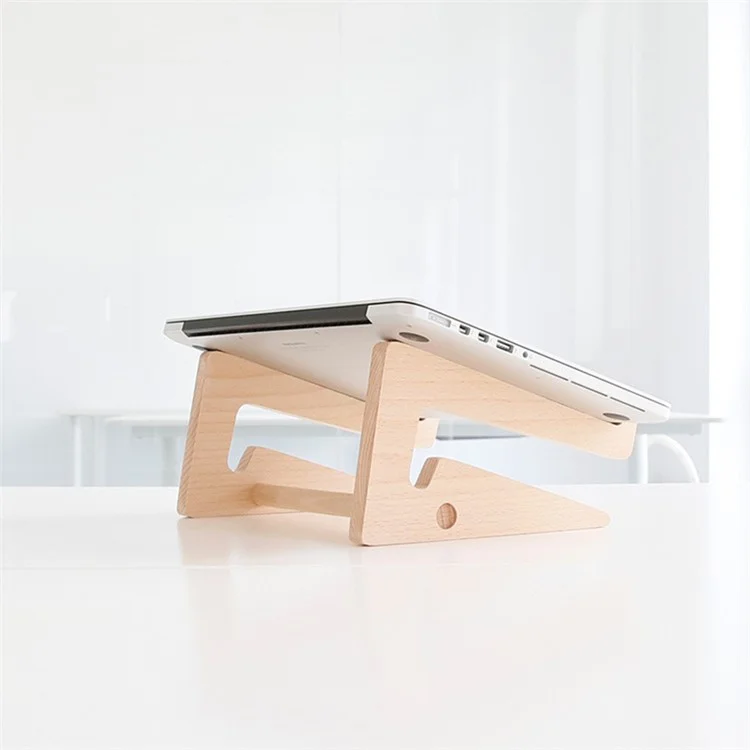 Creative Handicrafts Durable Real Wood Desktop Laptop Stand - Size: Medium