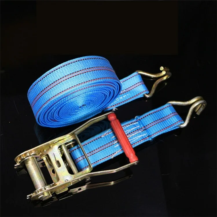 Durable Polyester Cargo Lash Luggage Tie Down Strap Belt with Metal Bundling Buckle