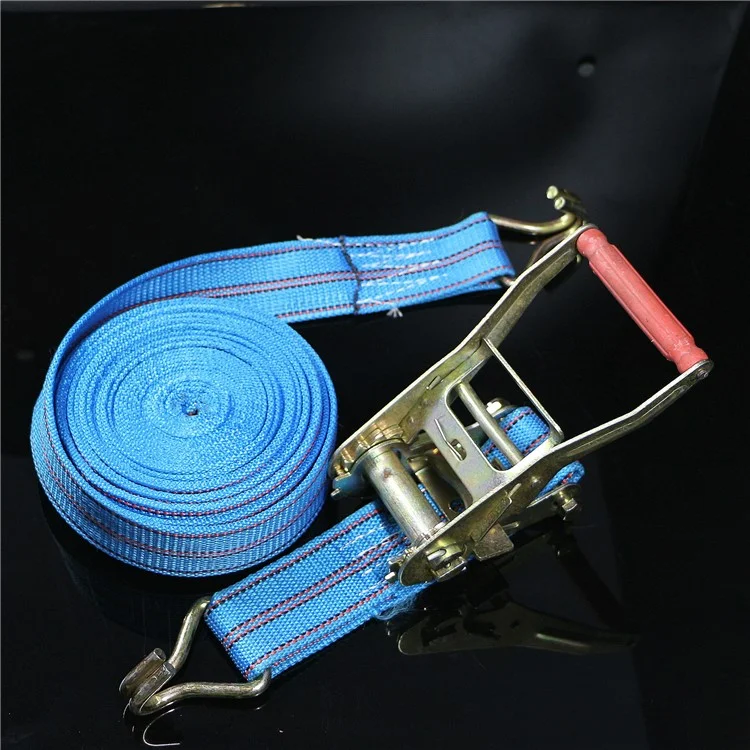 Durable Polyester Cargo Lash Luggage Tie Down Strap Belt with Metal Bundling Buckle